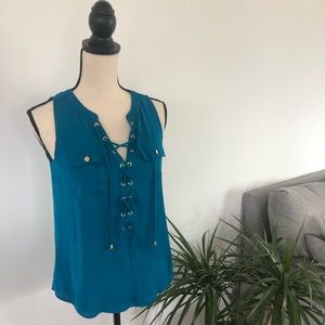 Blue INC International Concepts Tank Top Blouse
